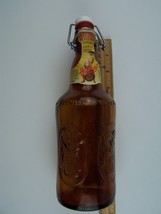 Amber by Fisher Swing Pop-Top Cap Beer Growler Bottle Empty France - £12.67 GBP