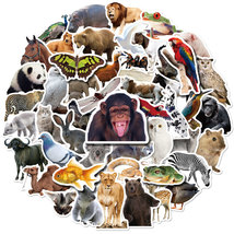 100pcs Zoo Animal Vinyl Decorative Stickers Decal for Laptop Water Bottle Gift - £7.65 GBP