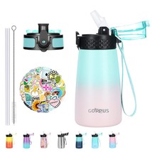 Kids Insulated Water Bottle 12 Oz Double Wall Vacuum Stainless Steel Kid... - £15.68 GBP