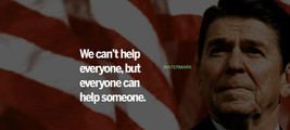 President Ronald Reagan On Helping Others Famous Quotes Publicity Photo - £7.06 GBP