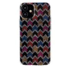 Glitter Fashion Hard Tpu Case Cover For I Phone 11 6.1&quot; Colorful ZIG-ZAG - £6.05 GBP