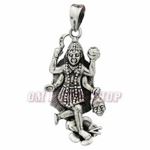 Maa Kali Pendant in Pure Sterling Silver Hindu Goddess Idol Locket - £35.58 GBP