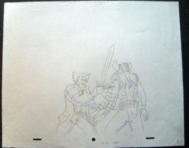 Wolverine And The Hulk (Orig,Pencil Cell Animated Art) From Marvel Tv Series - $222.75