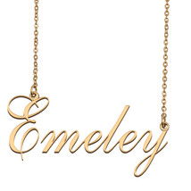 Emeley Custom Name Necklace Personalized for Mother&#39;s Day Christmas Gift - £12.57 GBP