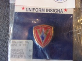 New Perma Shine Uniform Insignia Emblem Auth Usmc 5TH Division Crest Di Dui - £12.73 GBP