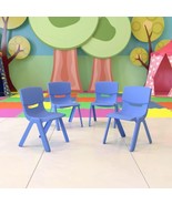 Flash Furniture Whitney 4 Pack Blue Plastic Stackable School Set of 4,  - €99,88 EUR