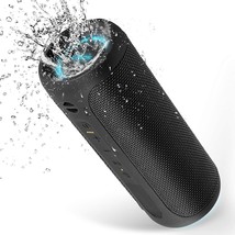 Portable Speaker, Wireless Bluetooth Speaker, IPX7 Waterproof, 25W Loud, Black - £41.55 GBP