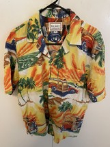 Vintage Kalaheo woody Hawaiian Button Up Shirt Sz XL Cruise Aloha - $923.45 MXN