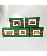 Kirkland Cedar Creek Teddy Bear Santa Train 5pc Set Christmas Figurines ... - $16.82