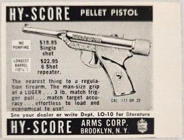 1955 Print Ad Hy-Score Arms Corp. Pellet Pistols Made in Brooklyn,New York - $8.26