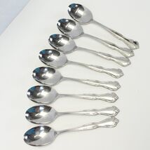 International Insico Victorian Charm Oval Soup Spoons 6-3/4&quot; Lot of 8 NE... - $32.33