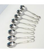 International Insico Victorian Charm Oval Soup Spoons 6-3/4&quot; Lot of 8 NE... - $593.83 MXN