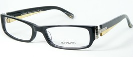 KIO YAMATO KP-024 BLACK /GOLD /LIGHT AMBER EYEGLASSES 52-17-147 (DISPLAY... - $97.02