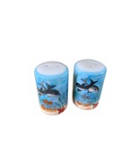 Salt &amp; Pepper Shaker Ocean Sealife Life Fish Dolphins Blue - £7.79 GBP