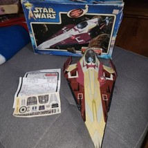 STAR WARS Attack of the Clones Obi-Wan Kenobi Jedi Starfighter 2001 - BOX damage - £22.98 GBP