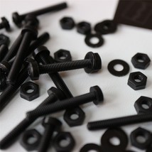 20x Black Screws Plastic Nuts &amp; Bolts, Washers, M3 x 20mm, Anti-Corrosion - $13.79