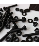20x Black Screws Plastic Nuts &amp; Bolts, Washers, M3 x 20mm, Anti-Corrosion - £10.85 GBP