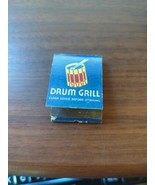 vitnage Drum Grill Cambridge MASS matchbook printed matches - $187.07 MXN