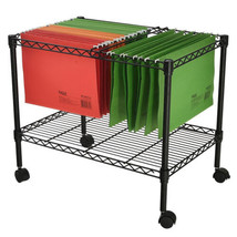 Finnhomy Premium 1-Tier Metal Rolling File Cart - £91.55 GBP