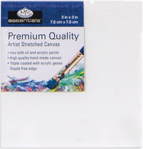 essentials(TM) Premium Stretched Canvas 3&quot;X3&quot; - £11.23 GBP