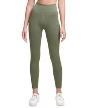 Calvin Klein Womens Ribbed 7/8 Length Leggings,Green,Small - £42.16 GBP