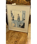Norman Rockwell &quot;Waiting for the Vet&quot; CUSTOM FRAMED Art Print - $89.00