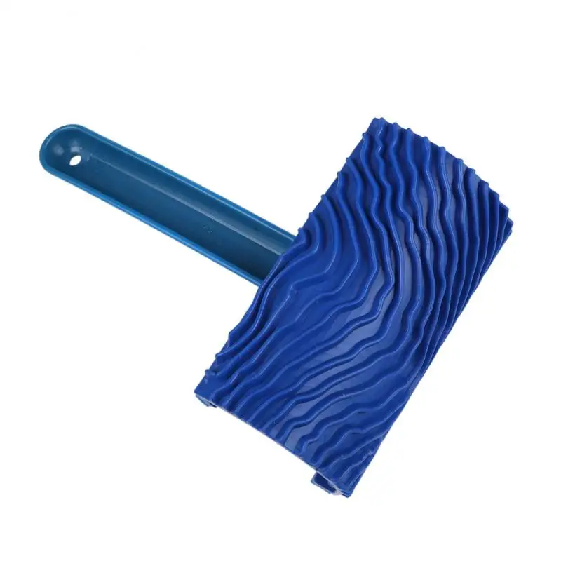 1PCS Blue  Grain Tool with Handle Graining Empaistic Stamp Pattern for Wall Pain - £46.68 GBP