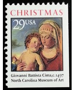 1993 29c Christmas, Madonna, North Carolina Museum of Art Scott 2790 Min... - $0.99