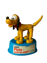 Mickey Mouse Pluto Push Up Puppet 1977 vtg Disney Gabriel Collapse Figur... - $39.55