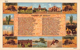x3 Down In Texas Postcards - Unposted Cochran News Agency - TX-3 6A-H4 - £19.77 GBP