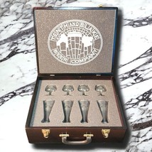 Tenth and Blake Beer Company Logo Wood Boxed Beer Tasting 8 Glasses Rare Set - $49.13