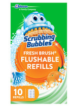 Scrubbing Bubbles Fresh Brush Flushables Refill, Citrus,10 Count Box - £7.13 GBP