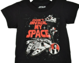 Star Wars Kids 2T Black Dont Invade My Space Mad Engine Short Sleeve T-S... - $11.08