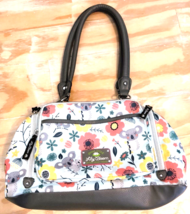 Lily Bloom Green Living Multicolored Floral &amp; Koala Bear Print Tote Shoulder Bag - £22.93 GBP