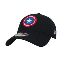 Captain America Shield Black 9Twenty Adjustable Hat Black - £26.13 GBP