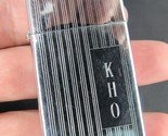 vintage Zippo Lighter 1963 slim &quot;KHO&quot; monogram FLAT BOTTOM NO PATENT # - $29.91