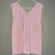 YarnWorks soft pink sleeveless sweater/sweater vest - £15.47 GBP