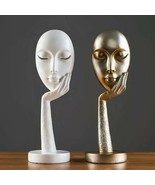 ABSTRACT THINKER Nordic Modern Lady Figurine Home Décor Resin Sculpture ... - $701.80 MXN+