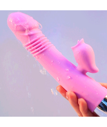 Thrusting G-Spot Rabbit Vibrator,Tongue Licking Clitoris Dildo Sex Toy F... - £51.12 GBP