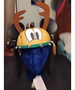 Disney DisneyParks PLUTO Reindeer Antlers Mickey Ears Christmas Bells Ha... - £28.93 GBP