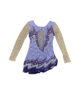 pre-own HANDMADE girls purple Dance Rhythmic Gymnastics Leotard sz 5-6 y... - $735.53 MXN
