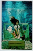 Weeki Wachee Florida Postcard Mermaid Performs Snow White Underwater Act Unused - £29.24 GBP