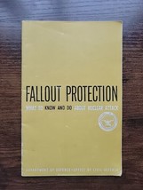 Vintage 1961 Cold War Era Civil Defense - Nuclear Attack Fallout Protection Book - £23.38 GBP