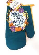 Harvest Collection Cotton Kitchen Oven Mitt - New - Gather Together... - £7.85 GBP