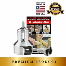 Lumberjack Tools 1-1/2" Pro Beginner's Kit PSBK1 Log Furniture Tenon Cutter - $199.99