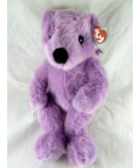 Lilacbeary Purple Teddy Bear 15&quot; Plush Hang Tag Lavender Ty Classic Mint... - $17.58 CAD