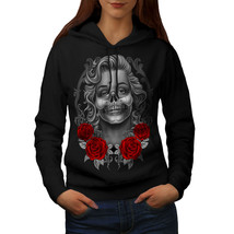 Marilyn Roses Dead Skull Sweatshirt Hoody  Women Hoodie - £17.42 GBP