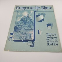 Bingen On The Rhine Sheet Music Bryan And Paley 1914 - $7.66