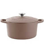 Crockpot Artisan 7 Quart Enameled Cast Iron Dutch Oven in Matte Dusty Pink - $112.91