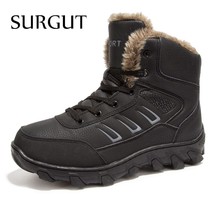 SURGUT Brand Men Boots 2021 New Fashion Suede Leather Boots Men Casual Boots For - £64.61 GBP